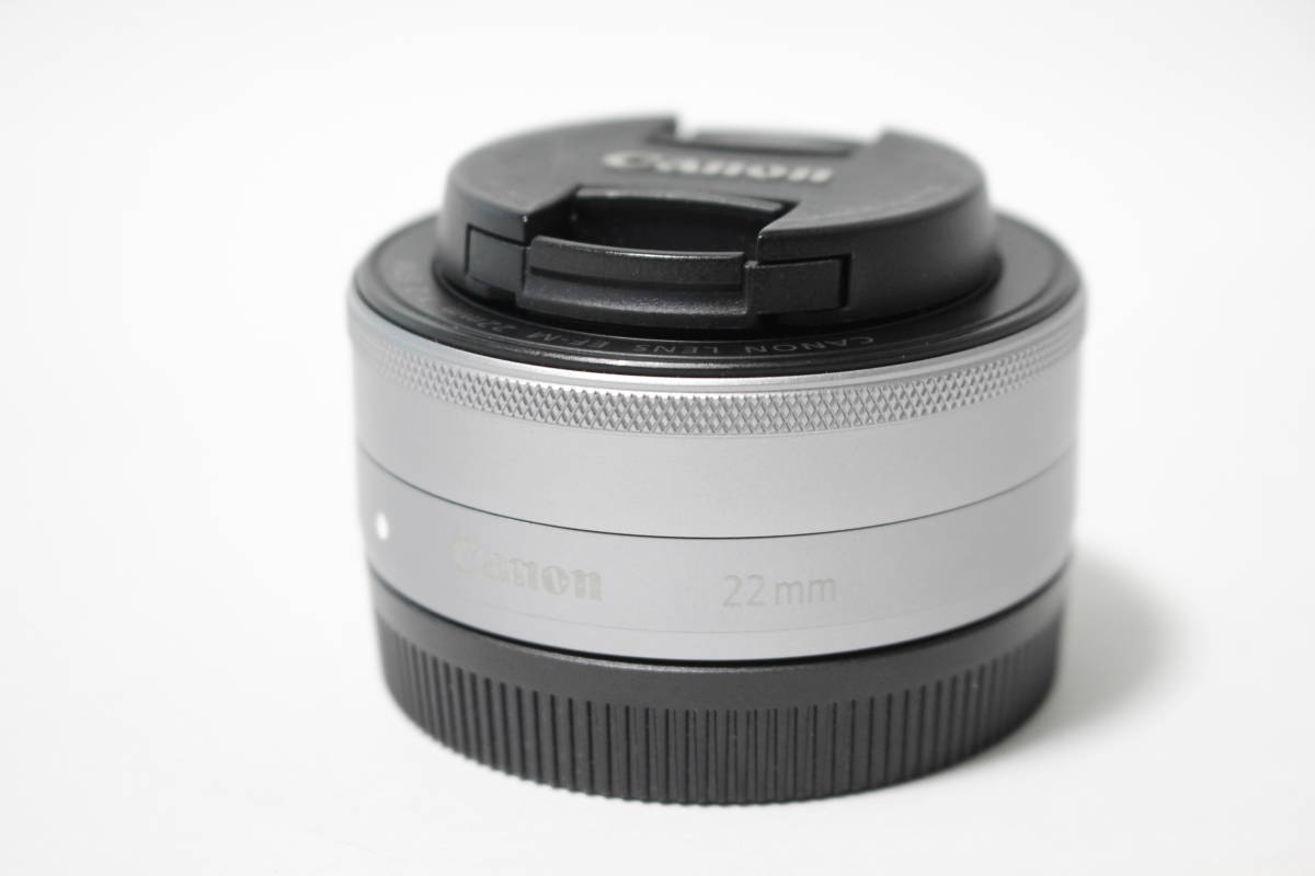 ☆極上品☆ CANON EF-M 22mm F2 STM 前後キャップ付属 極上美品