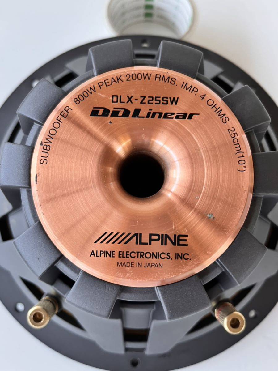 ALPINE DLX-Z25W DDLinear ウーファー ALPINE サブウーファー DDLinearDLX-Z25SW DLX-Z25SW ALPINE