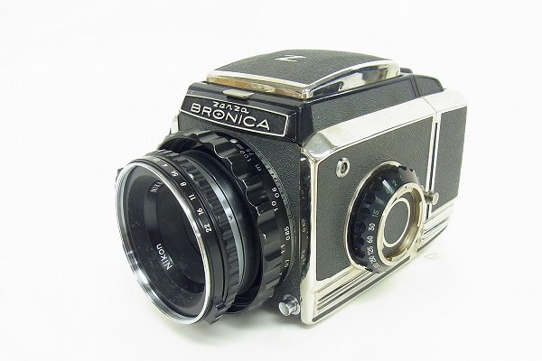 ZENZA BRONICA ブロニカ / NIKKOR-P 1:2.8 f=75mm 中判カメラ レンズ付き