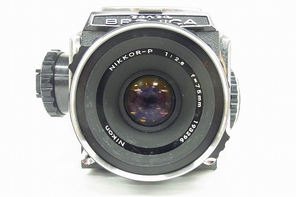 ZENZA BRONICA ブロニカ / NIKKOR-P 1:2.8 f=75mm 中判カメラ レンズ付き