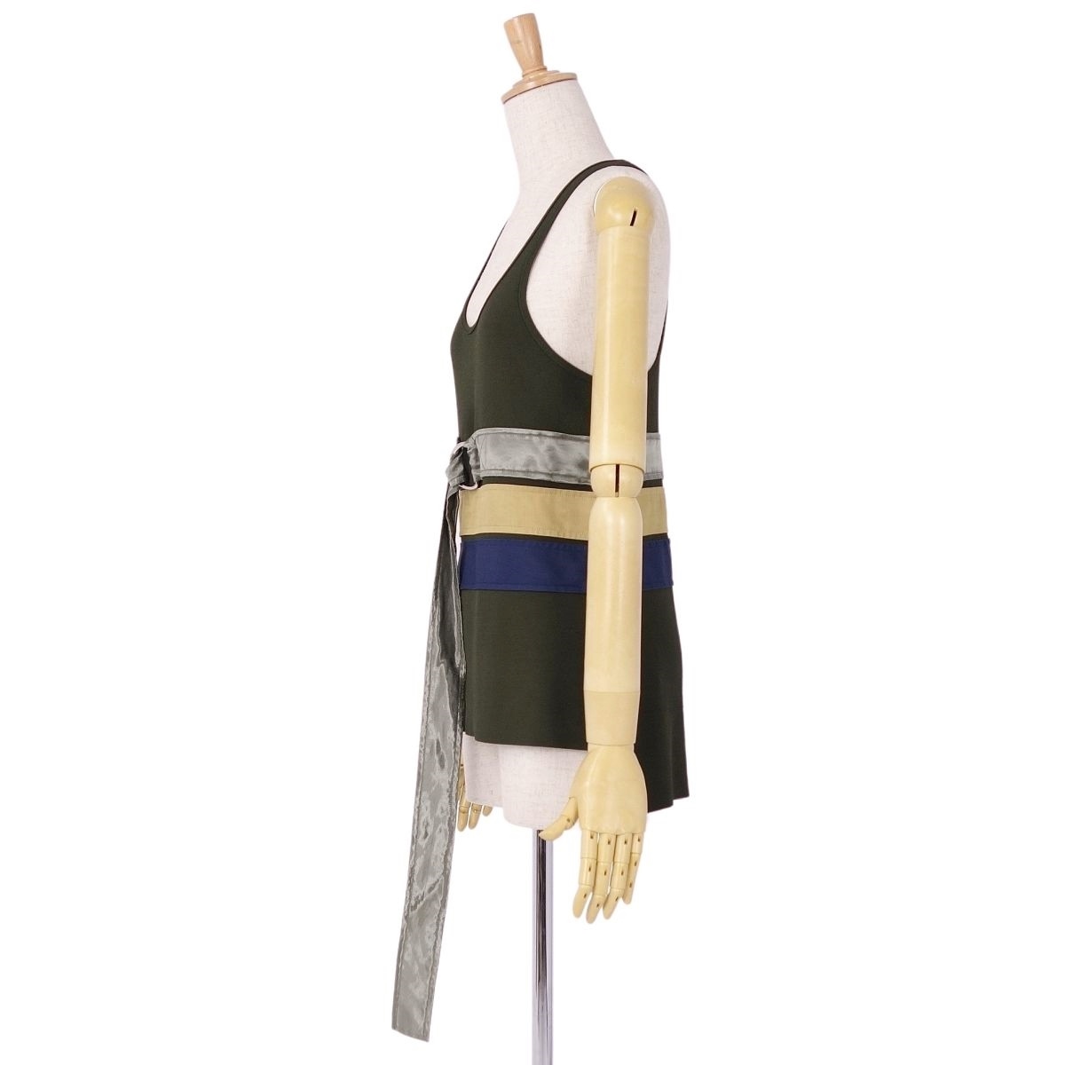 美品 セリーヌ CELINE ニット フィービー期 ノースリーブ ベルト付き 