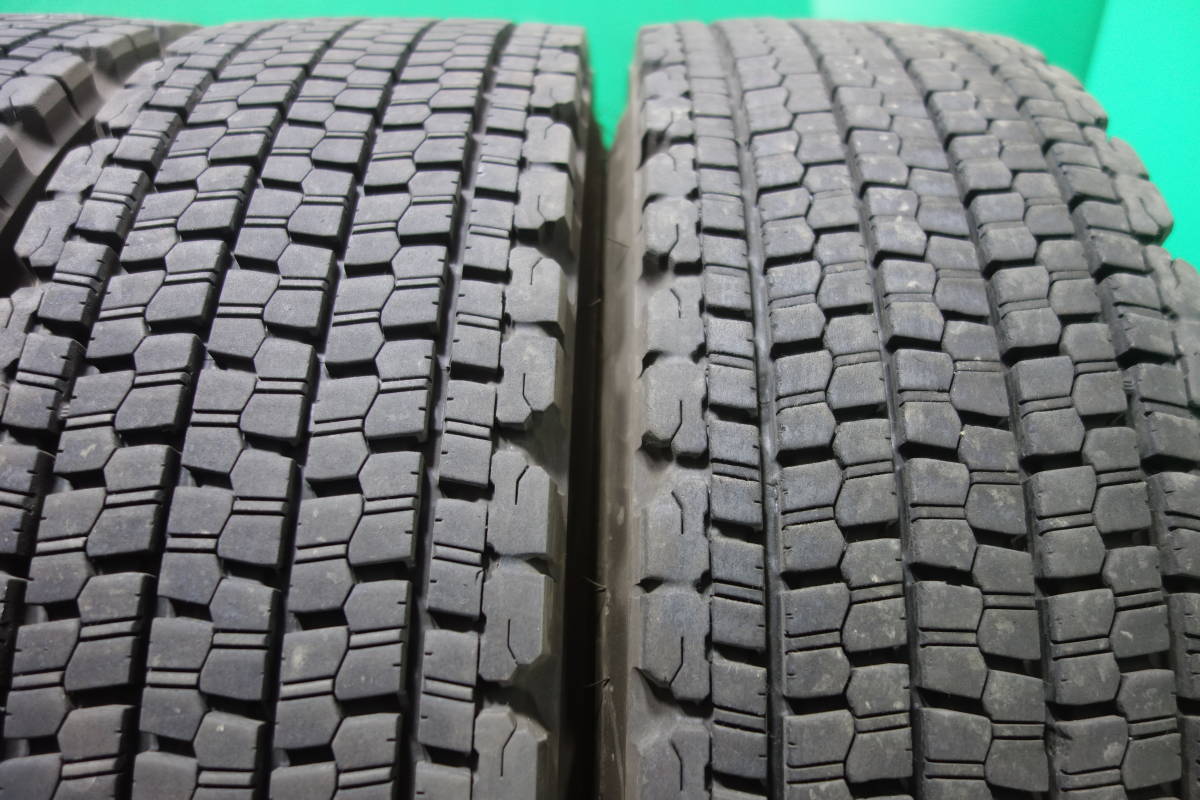 K595-21 送料無料 225/90R17.5 127/125L スタッドレスタイヤ LT 6本セット ブリヂストン W900 6分山 2021年製 ライトトラック