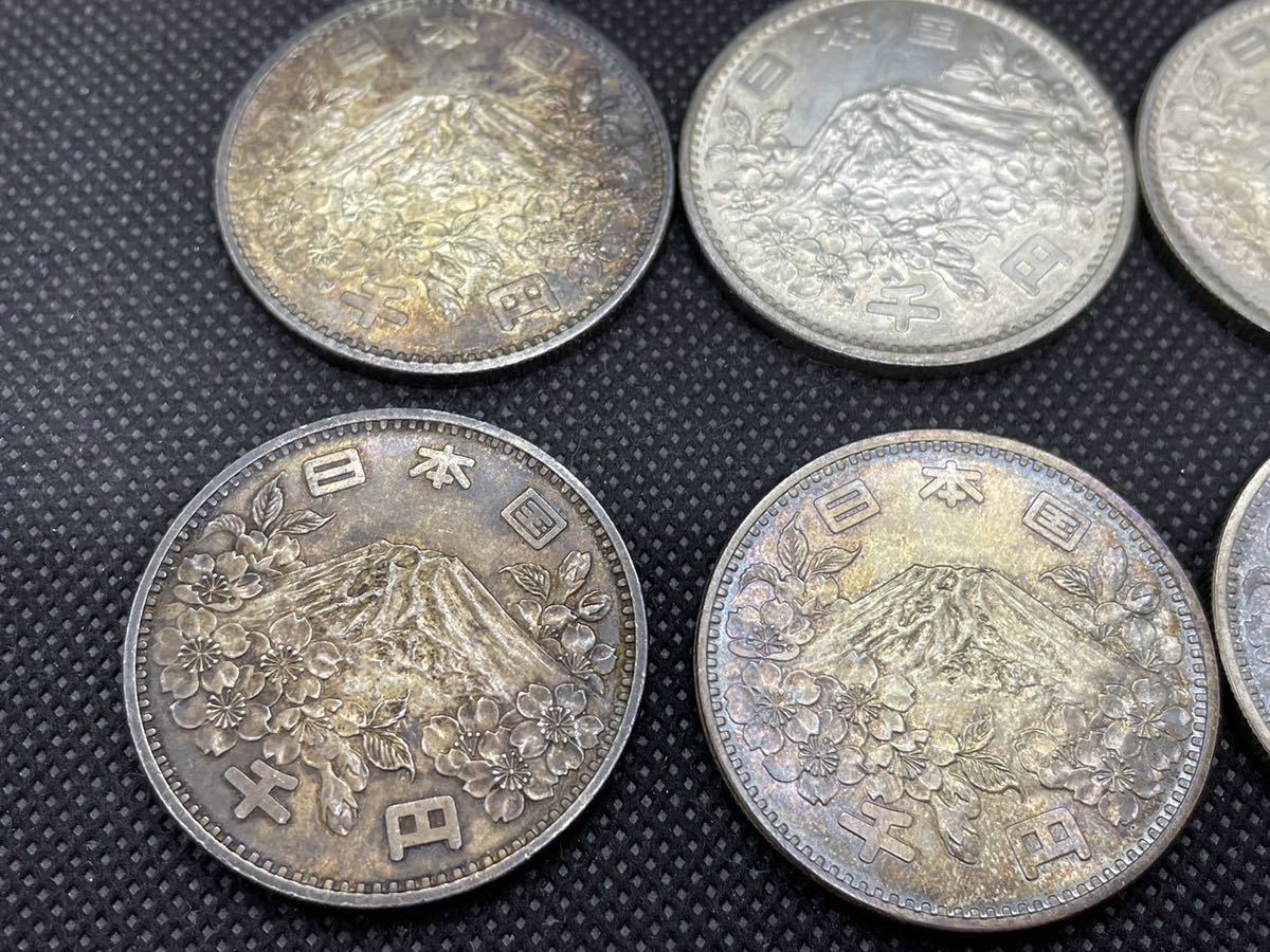 人気，2025 東京オリンピック1964（昭和39年）【1000円銀貨 10枚セット】長期保管品 現状品 記念硬貨