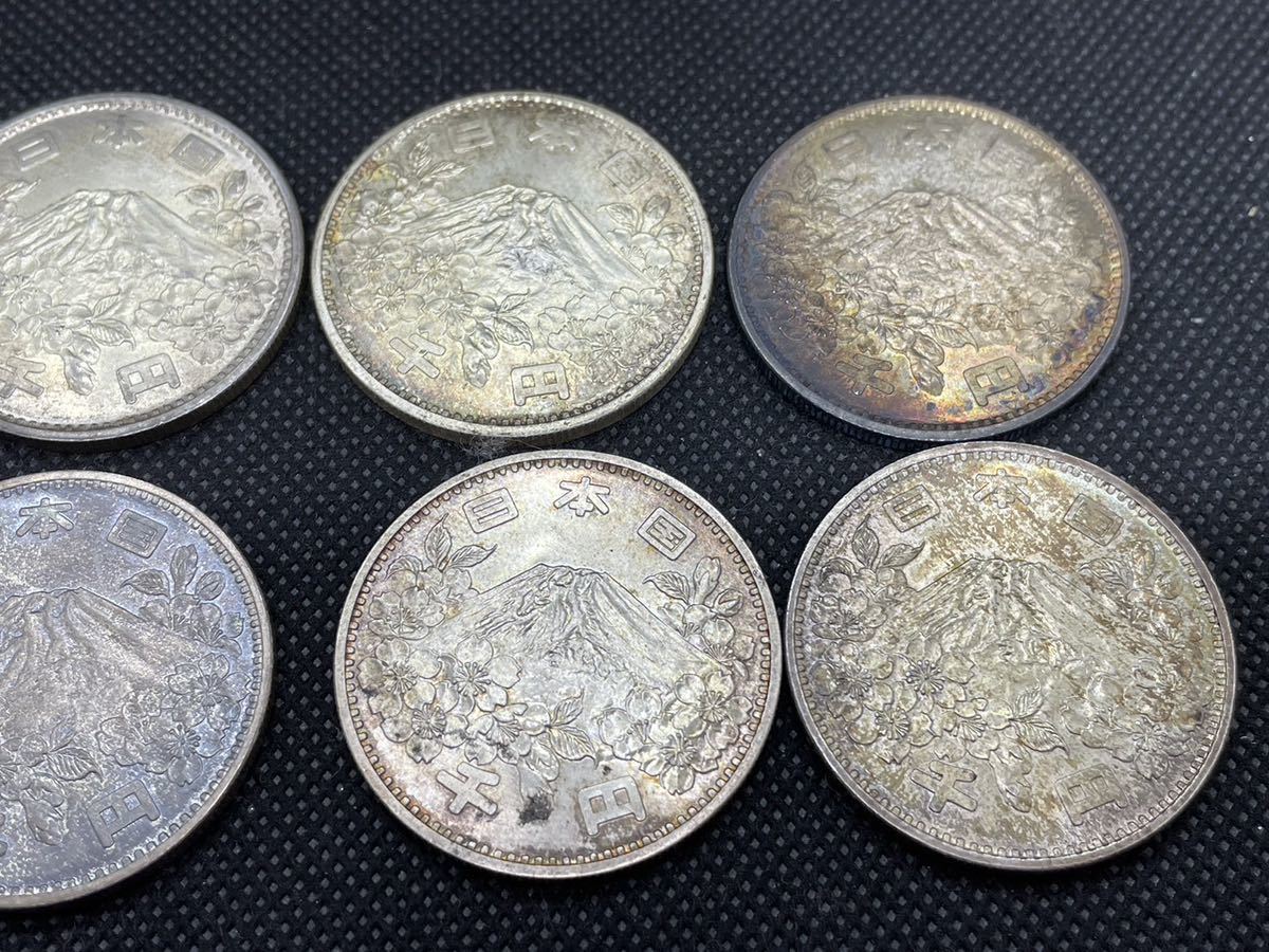 人気，2025 東京オリンピック1964（昭和39年）【1000円銀貨 10枚セット】長期保管品 現状品 記念硬貨