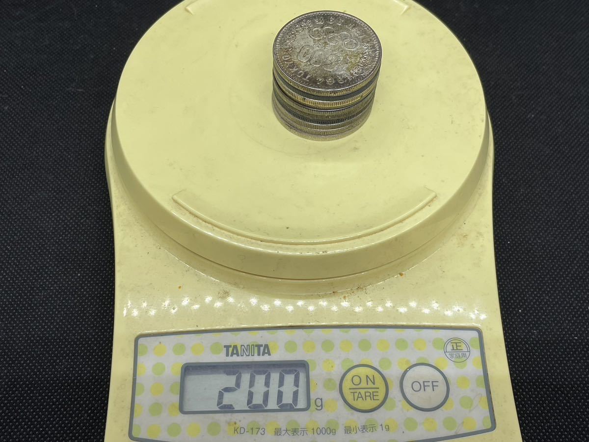 人気，2025 東京オリンピック1964（昭和39年）【1000円銀貨 10枚セット】長期保管品 現状品 記念硬貨