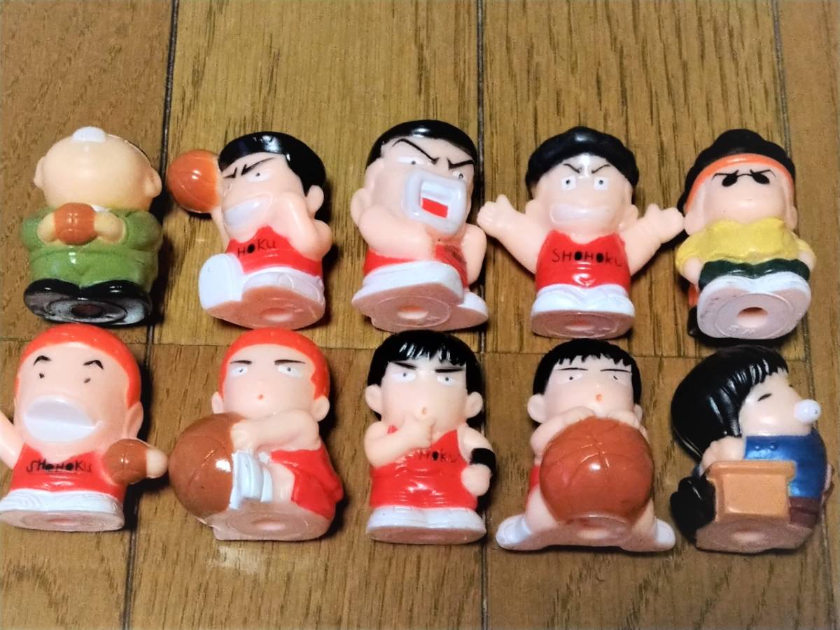 ☆ スラムダンク 指人形 10個セット 桜木 流川 赤木 宮城 三井 安西 