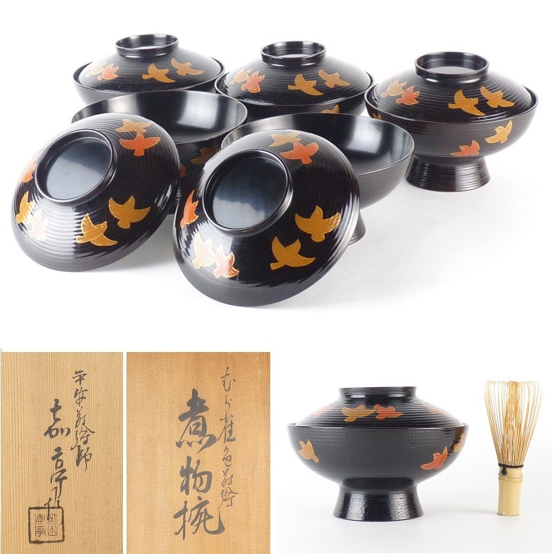 草花蒔絵煮物椀 文化遺産オンライン