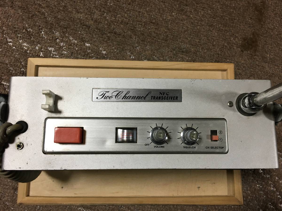 【ジャンク品扱い】★　ＮＥＣ（新日本電気）製VＨＦ(２７MHz帯)　昭和ＣＢトランシーバー　★　ＮＴＲ－１６０３