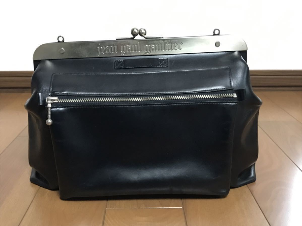 廃盤レアジャンポールゴルチエ がま口 メタルプレートバッグ 2way