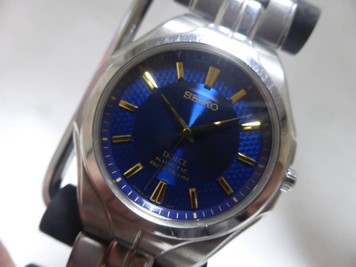 SEIKO☆セイコー DOLCE KINETIC AUTORELAY メンズ 腕時計 5J21-0A40 