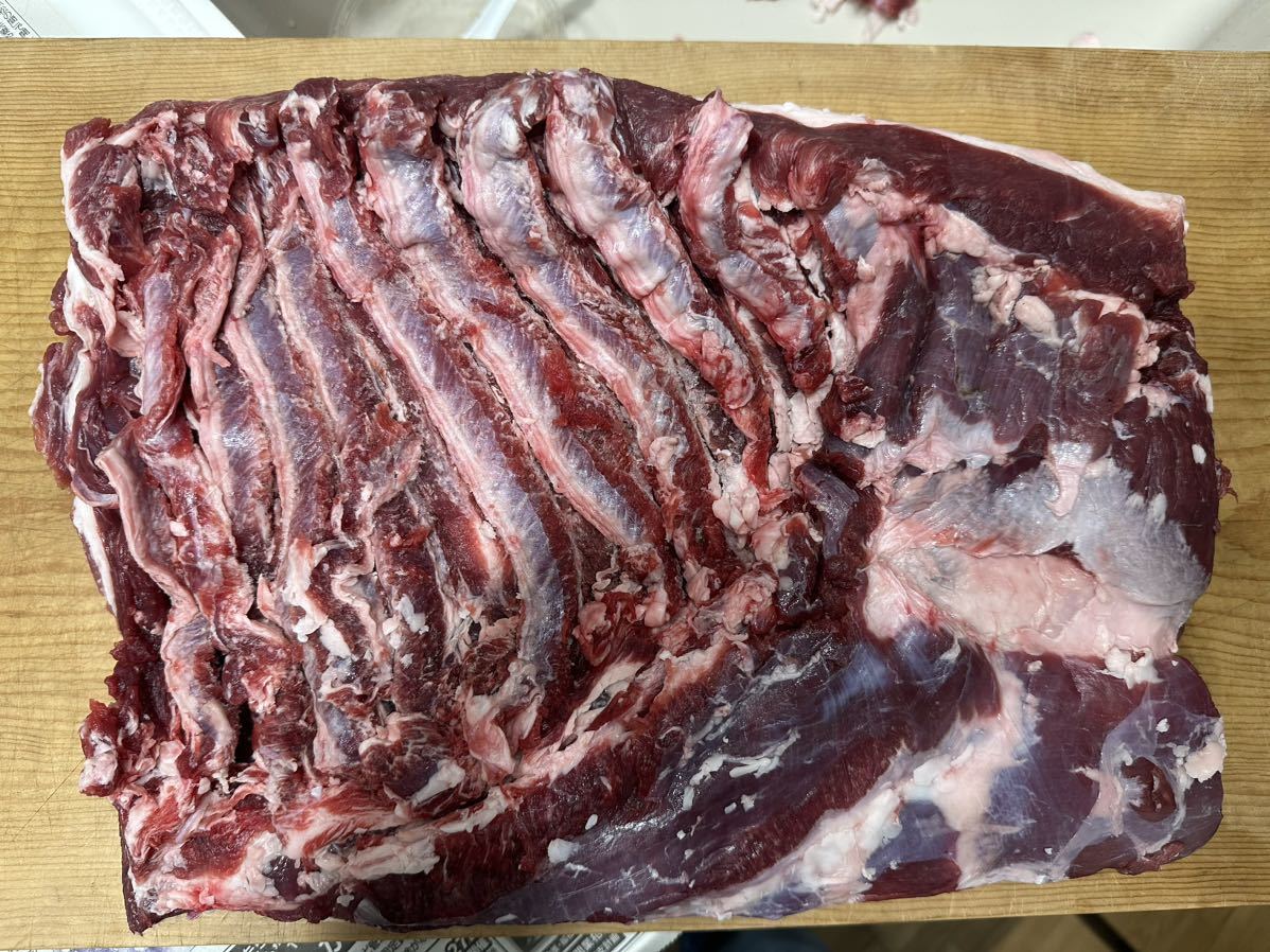 猪肉 バラ4.1kg肉厚　天然物　静岡県産　送料一律1500円　即決送料無料　イノシシ肉_1