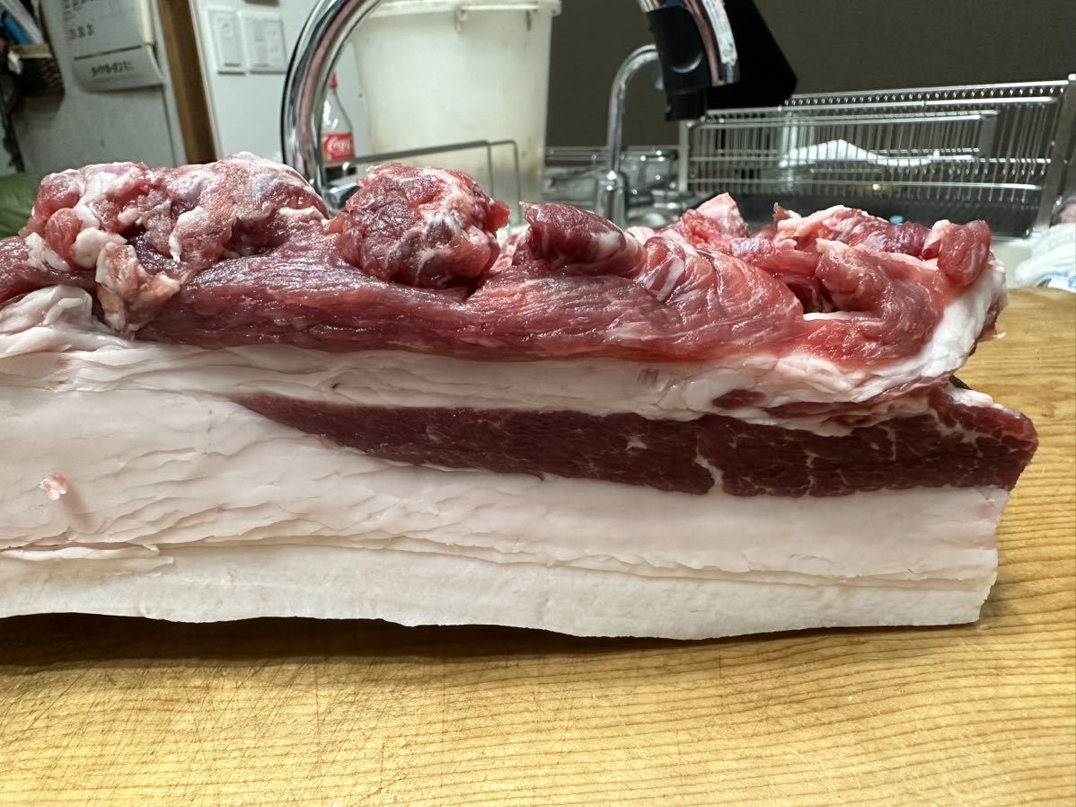 猪肉 バラ4.1kg肉厚　天然物　静岡県産　送料一律1500円　即決送料無料　イノシシ肉_5
