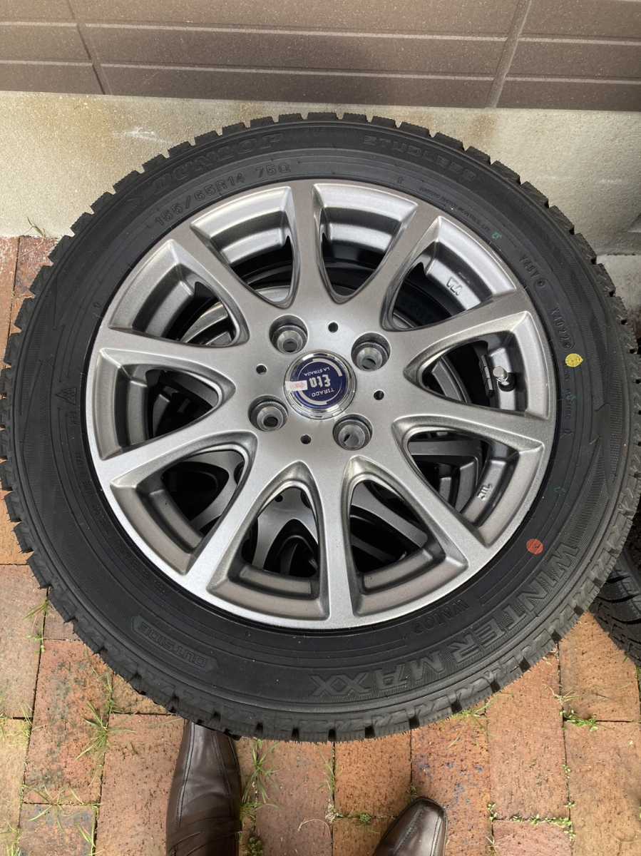軽自動車スタッドレスタイヤ 未使用 ホイール付き 155 65 R14