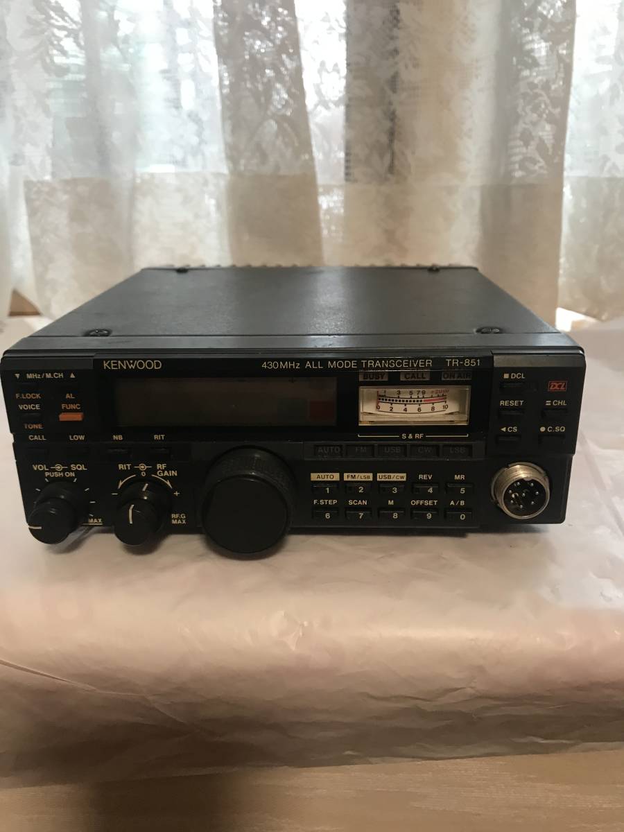 点検整備済kenwood TR-851D 430MHz オールモードTR KENWOOD TRIO TR