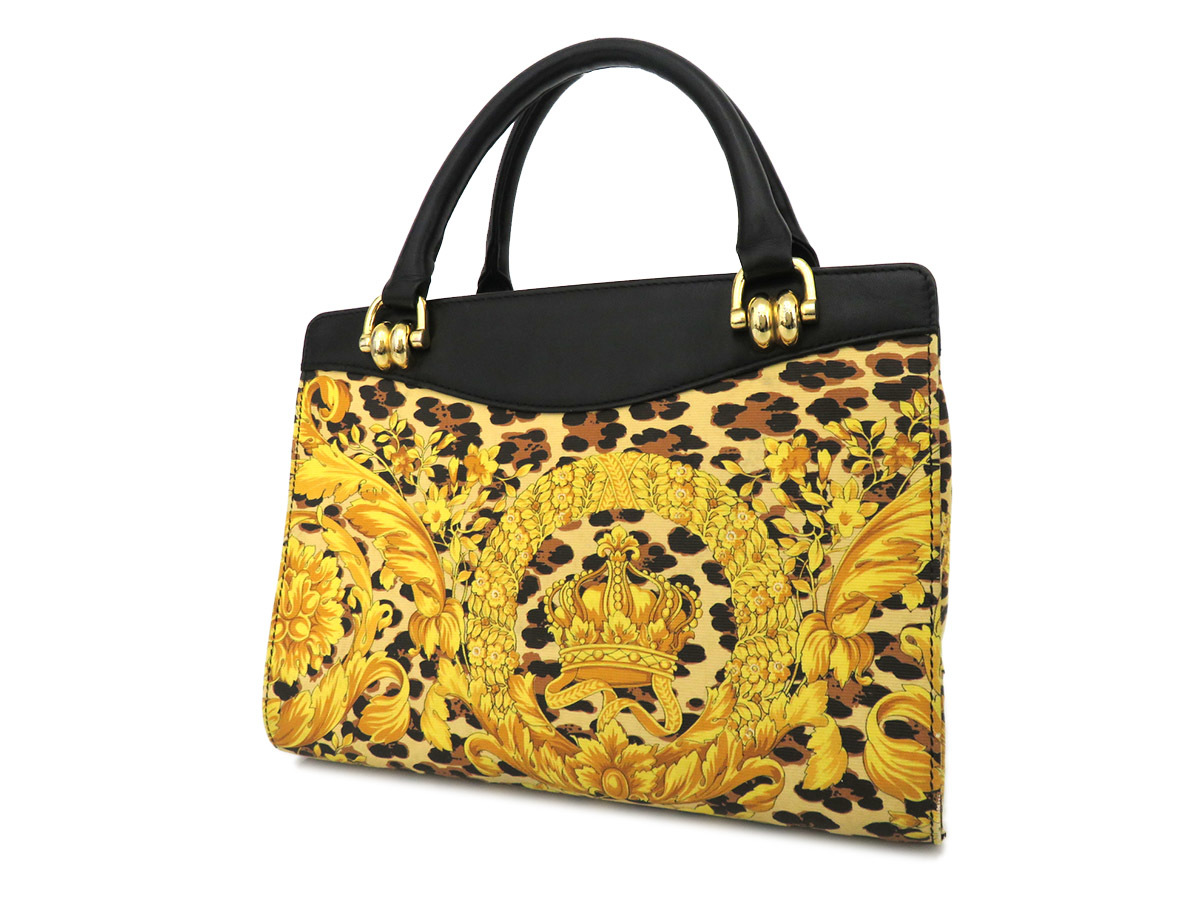 VERSACE 中古・古着通販GIANNI ヴェルサーチ 豹柄 ボストンバッグ