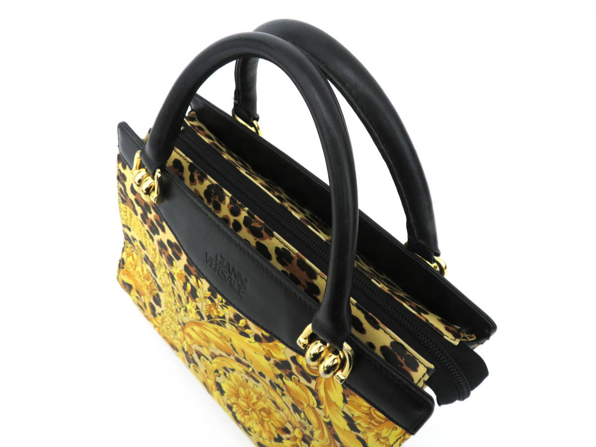 VERSACE 中古・古着通販GIANNI ヴェルサーチ 豹柄 ボストンバッグ