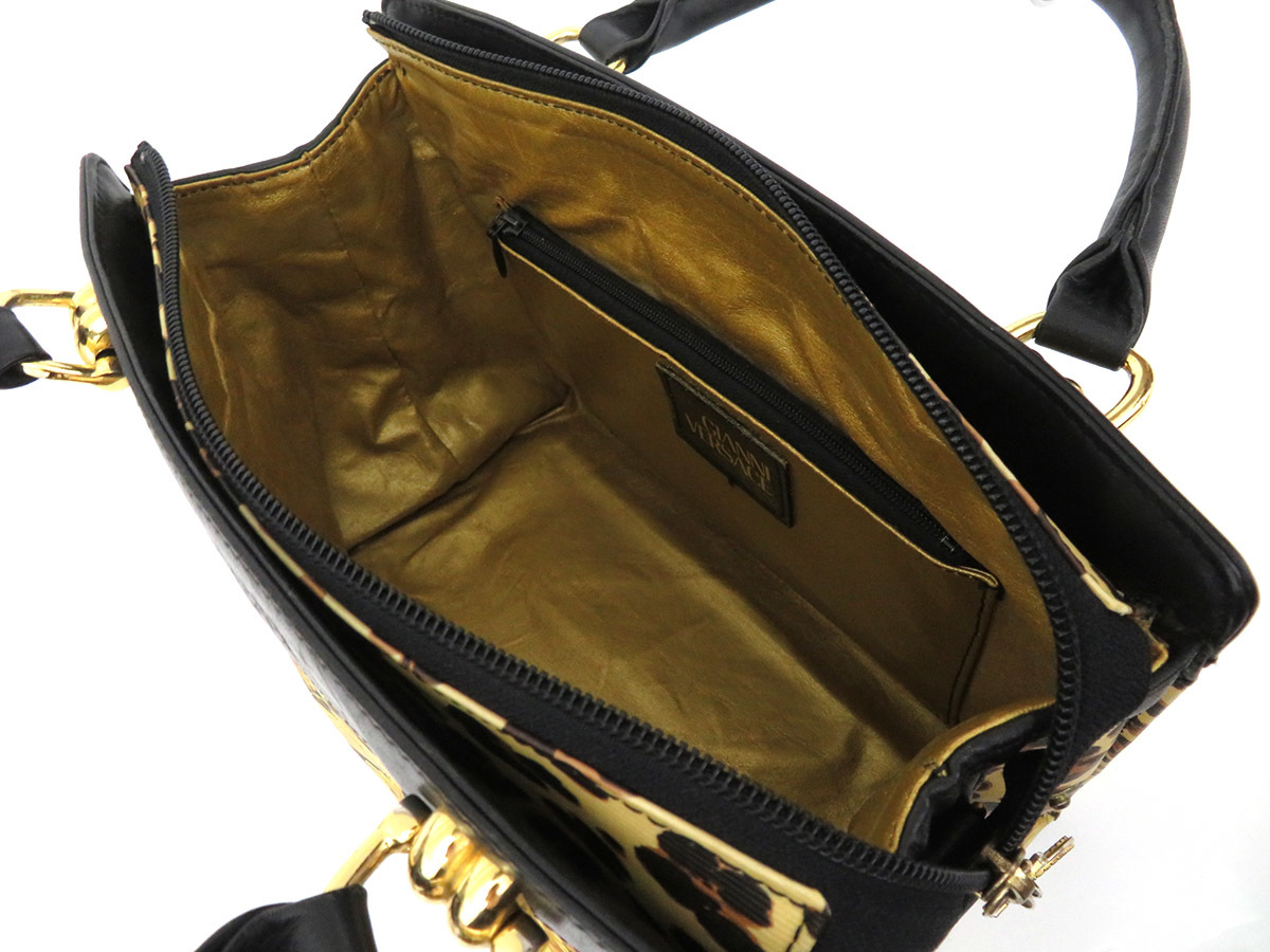 VERSACE 中古・古着通販GIANNI ヴェルサーチ 豹柄 ボストンバッグ