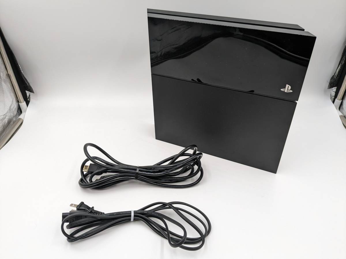 ★1円～【動作良好品】本体のみ PlayStation 4 ジェット・ブラック 500GB CUH1000A SONY PS4 Ver10.01【電源・HDMI付き】