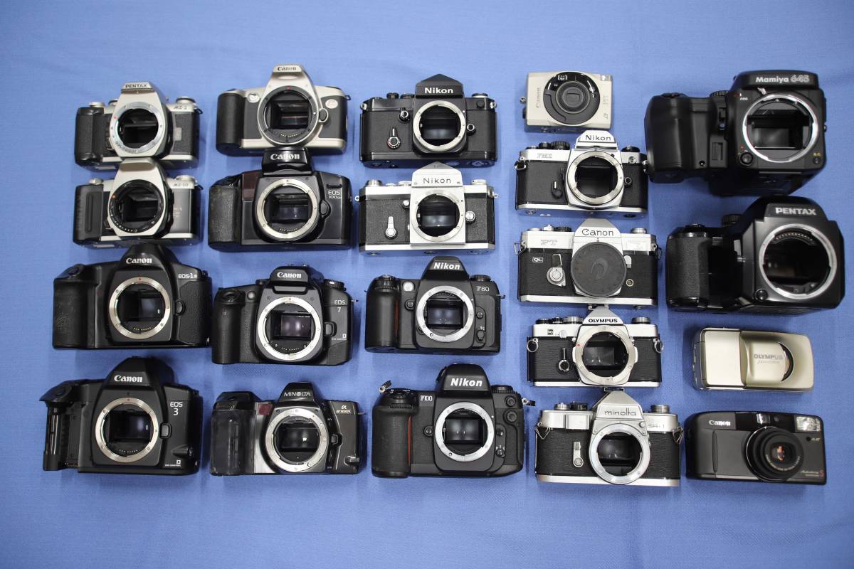 Nikon U フィルムカメラ レンズ フラッシュ Velbon三脚 セット