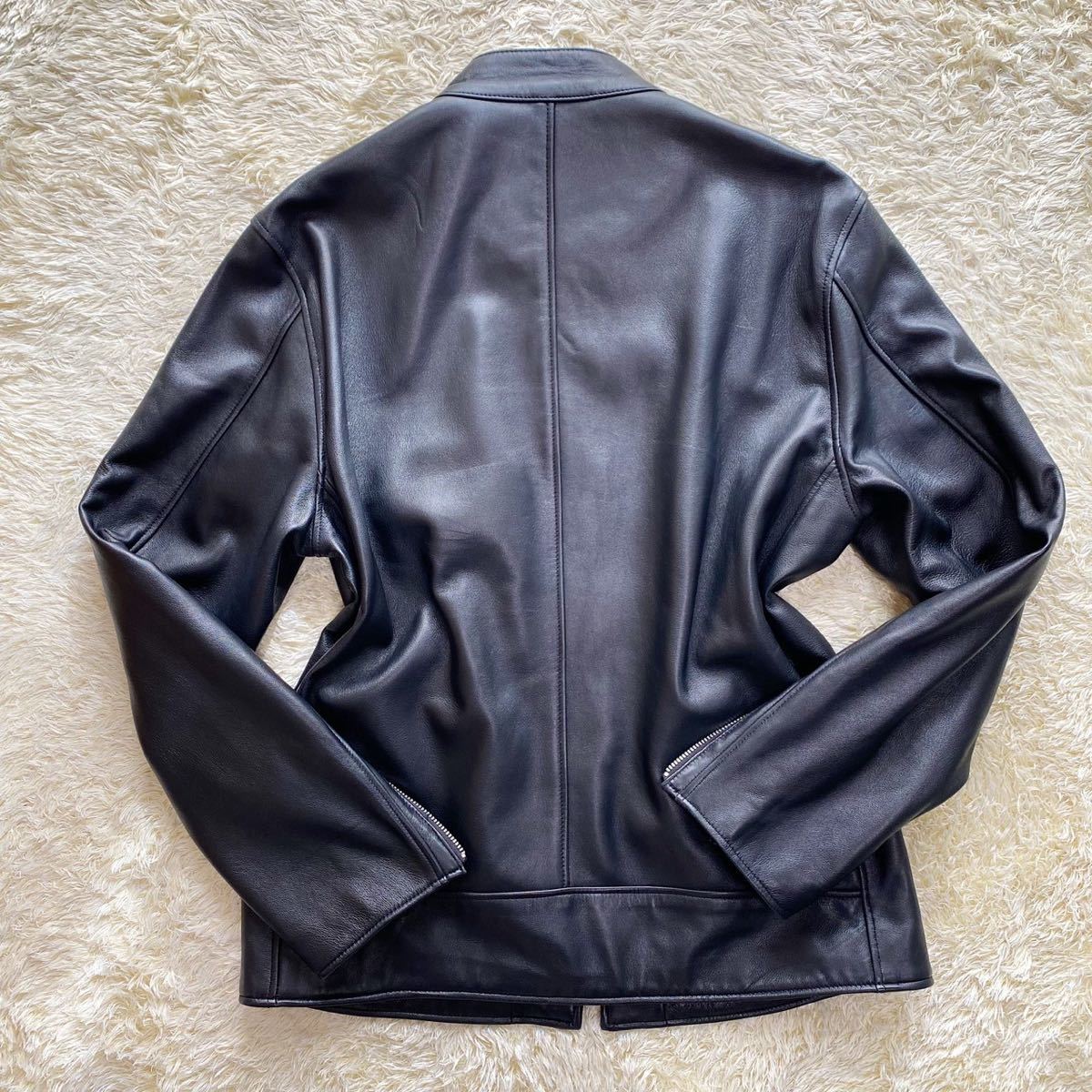 美品/希少✨schott ライダースジャケット　シングル　羊革　ブラック　XL 美品/希少✨schott ライダースジャケット シングル 羊革 ブラック L