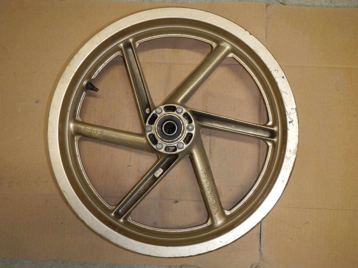 NSR250R MC21SP マグテック フロントホイール 17×3.0 純正ゴールド HRC 
