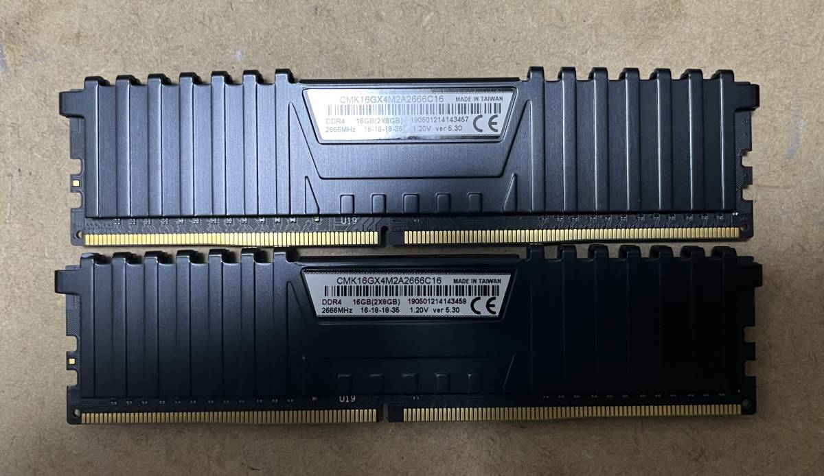 CORSAIR DDR4-2666 8GB 2枚組(16GB) デスクトップメモリ