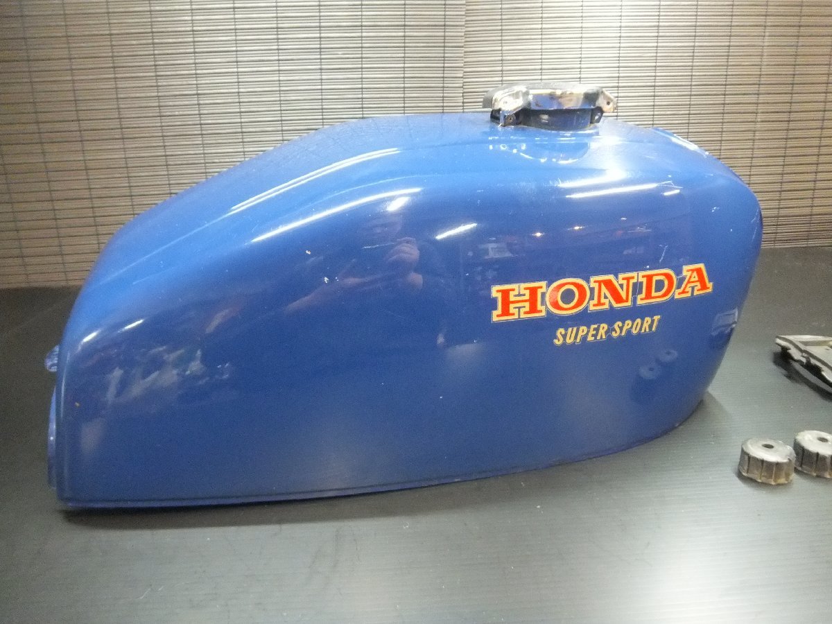 ホンダ　CB400FOUR　ガソリン燃料タンク　実動品（昭和名車　旧ヨンフォア　408cc　実動車両より　絶版名車　アオタン　昭和51年型_6