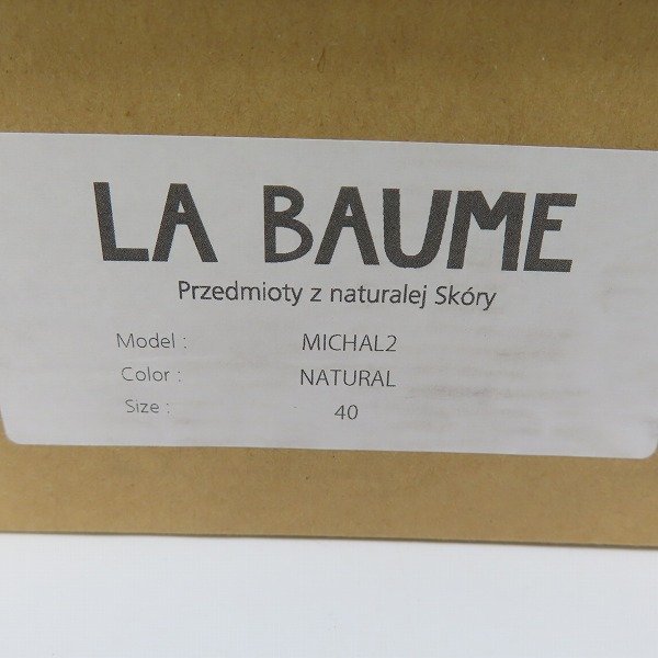 LA BAUME/ラボーム MICHAL2 ミカエル2 センターシームサンダル/40 /080