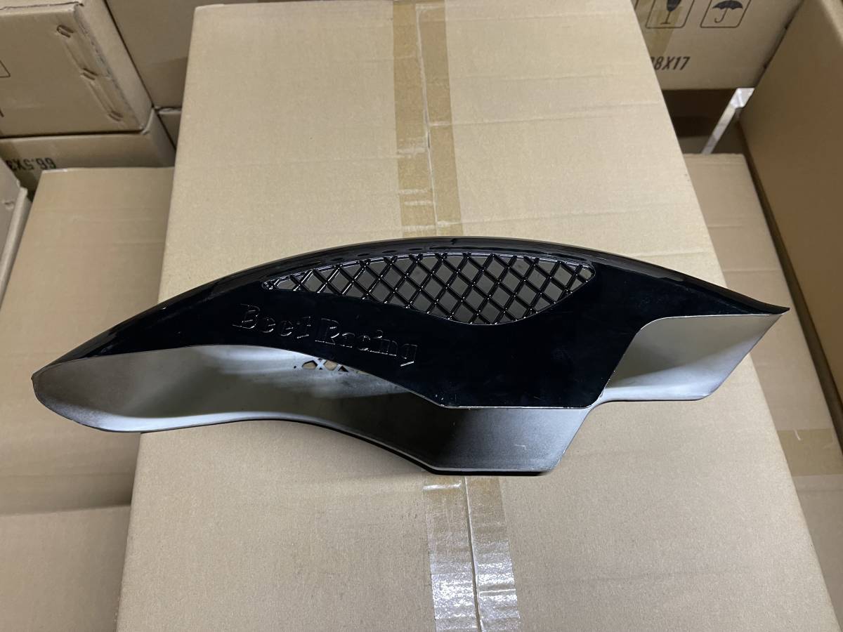 美品 メッシュフェンダー ロゴ有 黒/②塗装CBX400F CBX550F汎用 キジマ