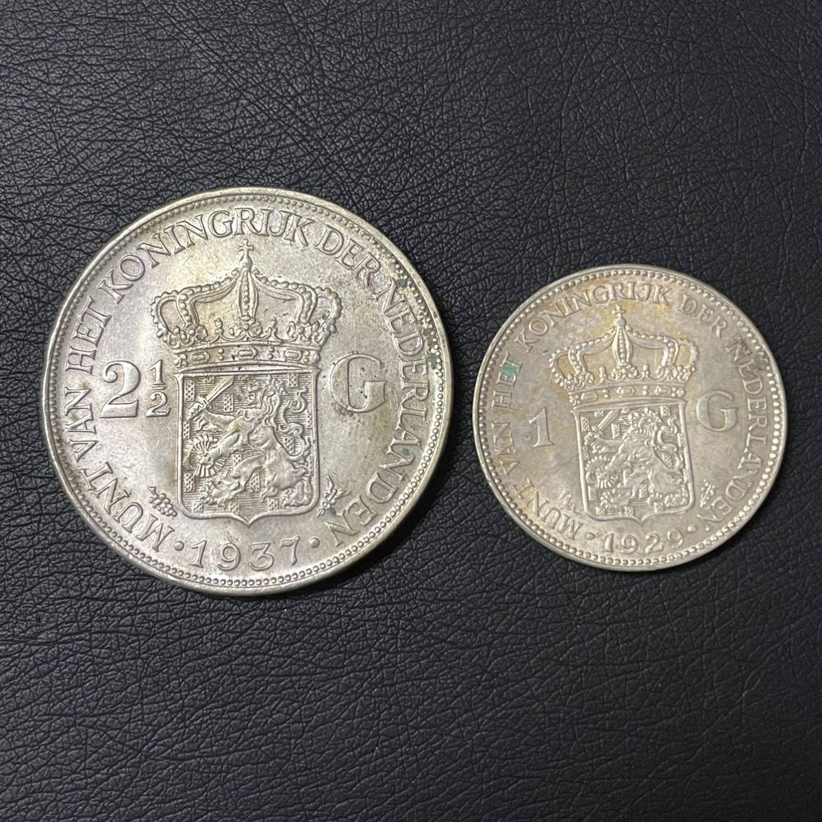 2648【オランダ・希少銀貨・トーンあり】1994年10ギルダー 銀貨 古銭