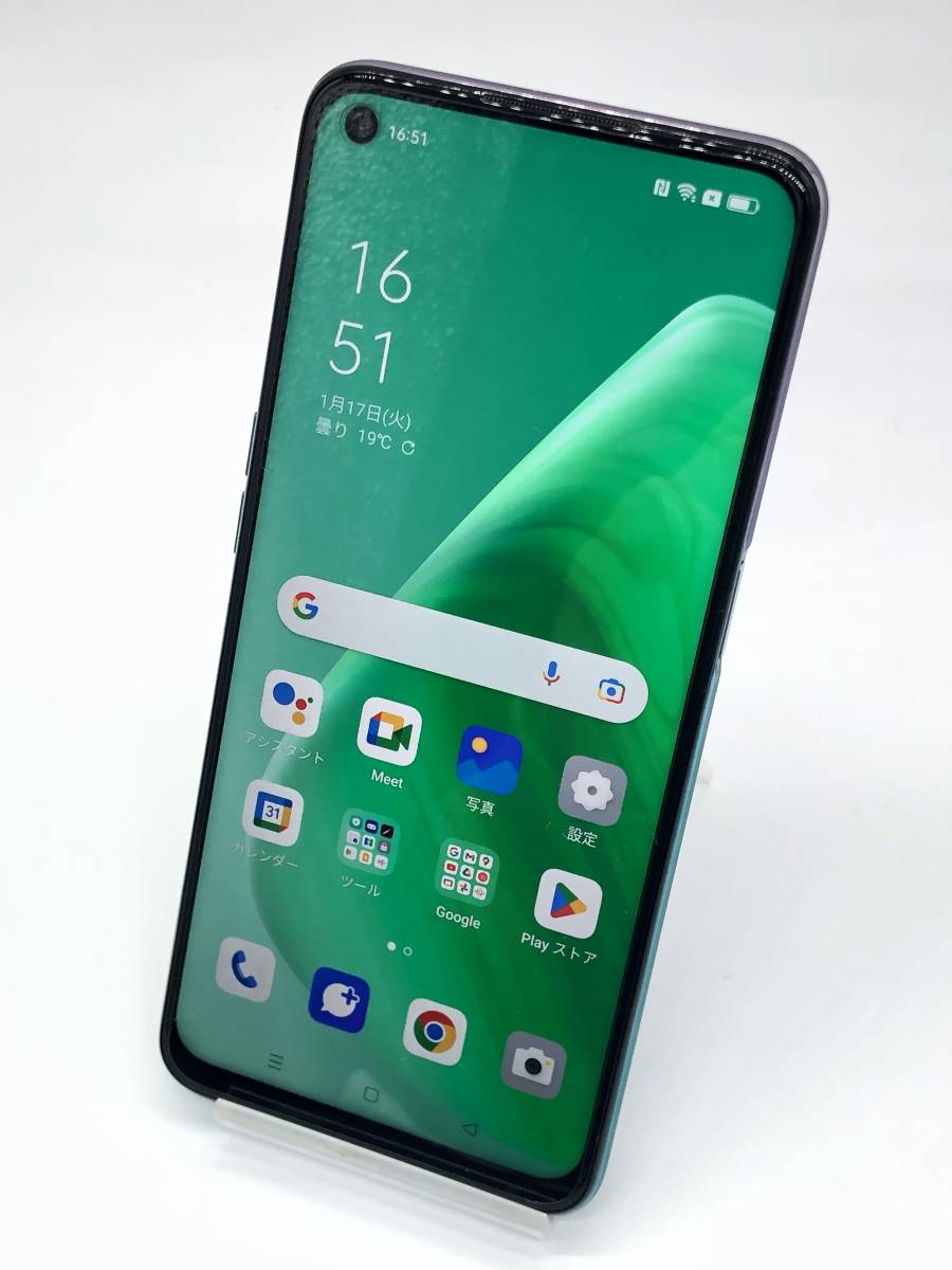 A54 OPPO 5G SIMフリー 本体 パープル 64GB 0 電池良好 PAY パープルの