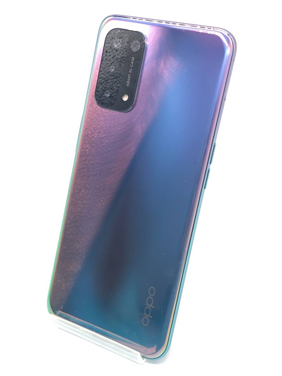 A54 OPPO 5G SIMフリー 本体 パープル 64GB 0 電池良好 PAY パープルの