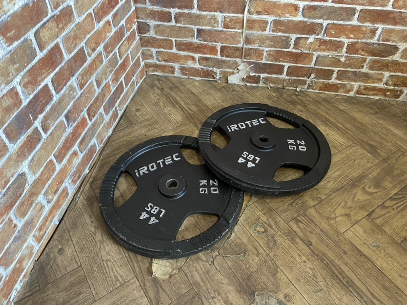 ② iROTEC バーベル プレート 20kg x 1 枚 IROTEC バーベル IROTEC