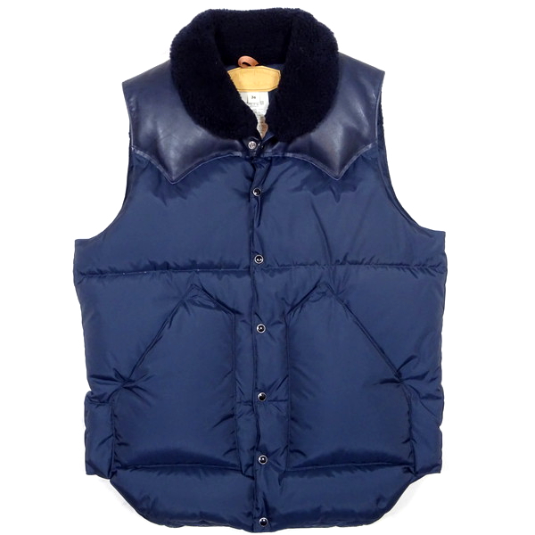 ロッキーマウンテン クリスティ レザーヨークダウンベスト 38 /Rocky