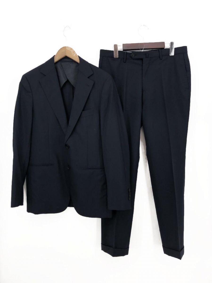 URBAN RESEARCH DOORS アーバンリサーチドアーズ ウール100% セットアップ ジャケット パンツ スーツ size48/紺 ...