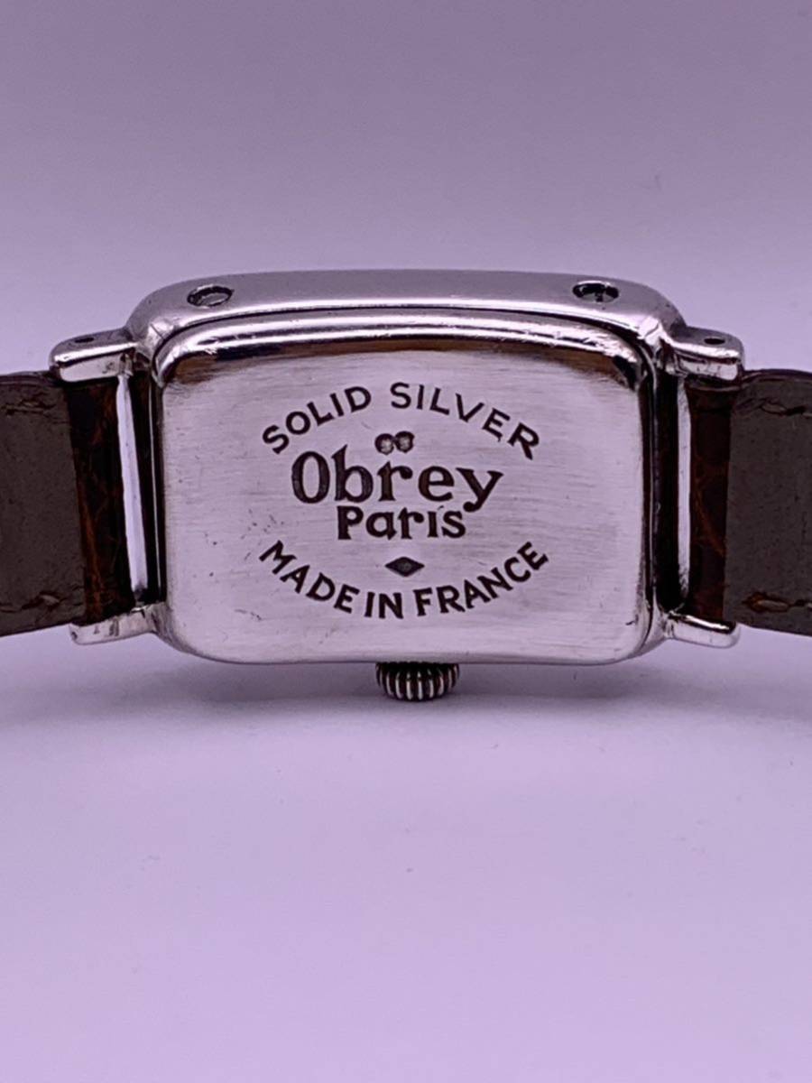 美品オブレイ Obrey ハンドメイド チャーム付き クロコダイル替え