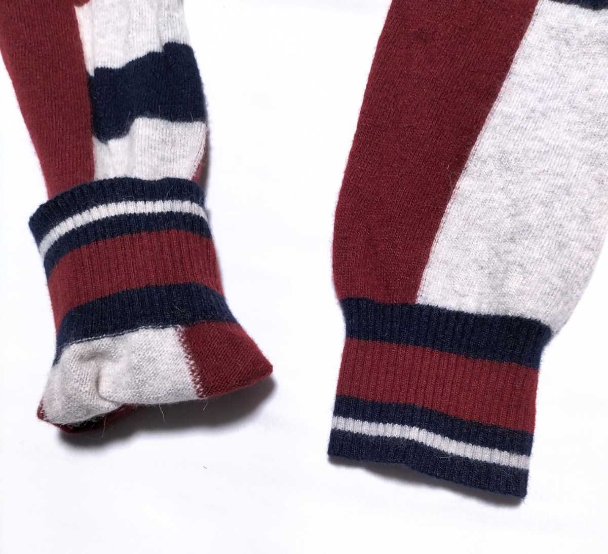 高級カシミヤ混☆Sサイズ 美品 D&G ニットセーター/赤 ドルチェ