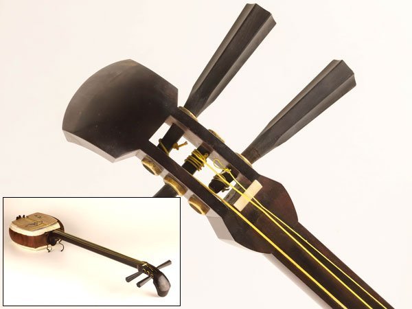 【流】時代和楽器 浄瑠璃 三味線 ケース付 KM214◎