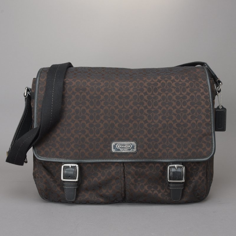 1円 極美品 COACH コーチ ミニシグネチャー ショルダーバッグ