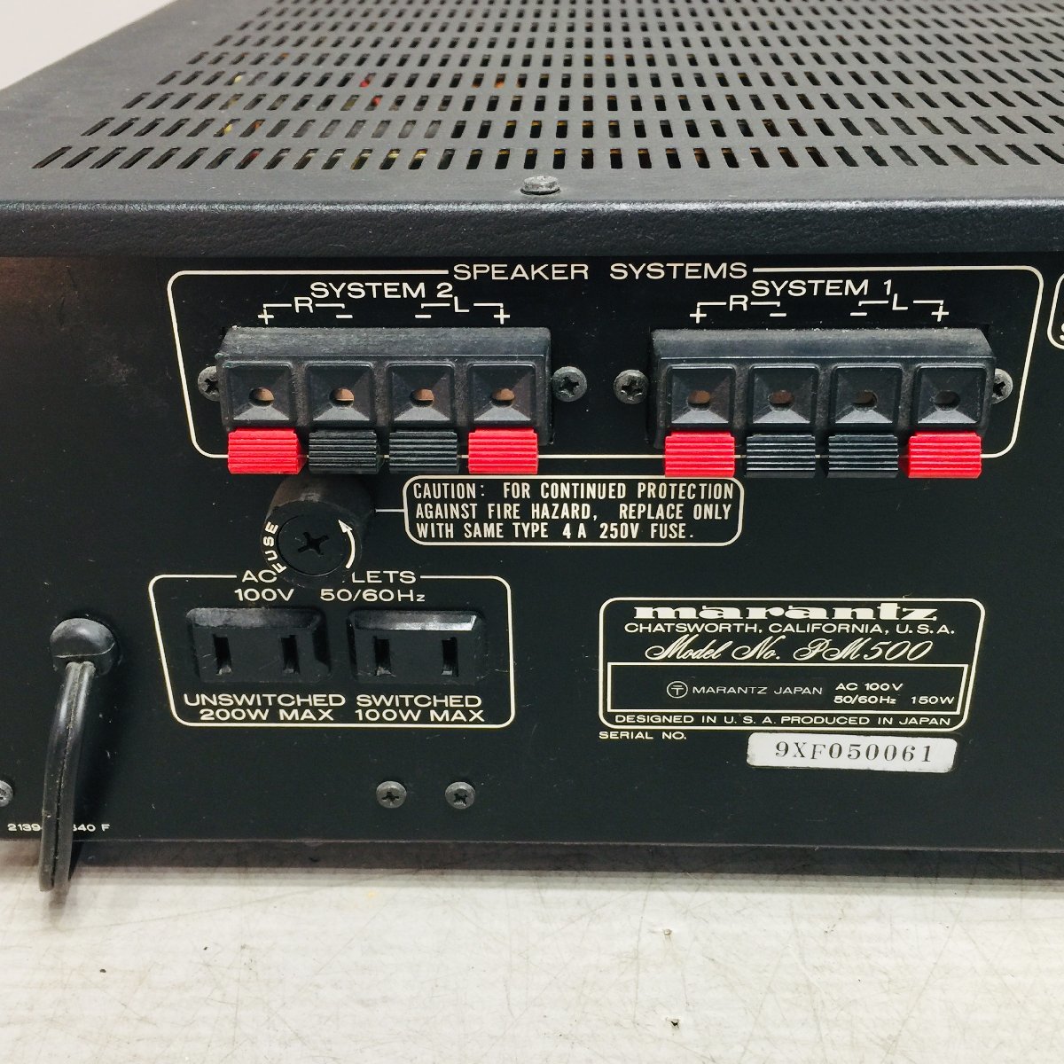 △【ジャンク品 通電OK 動作OK】Marantz マランツ プリメインアンプ