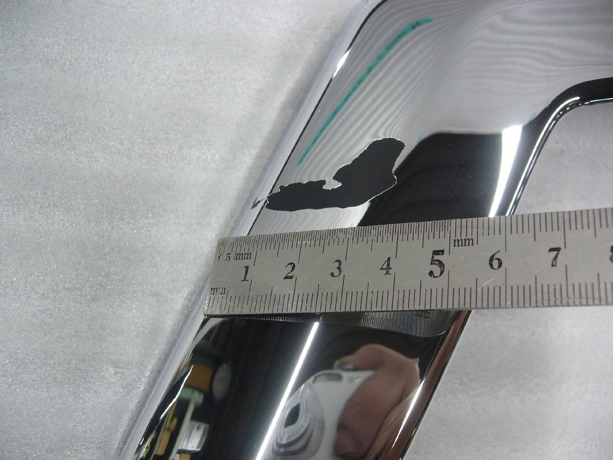 （H401-06）訳あり品　即納可！ V.30アルファード　エアログレード専用　フロントバンパーガーニッシュ【メッキ】 VANQUISH　六価クローム_4