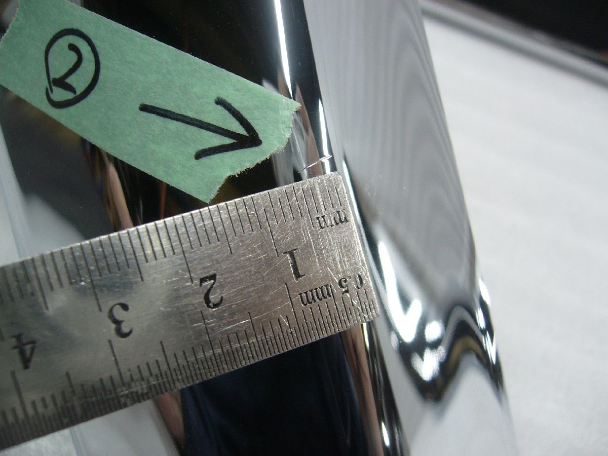 （H401-06）訳あり品　即納可！ V.30アルファード　エアログレード専用　フロントバンパーガーニッシュ【メッキ】 VANQUISH　六価クローム_5