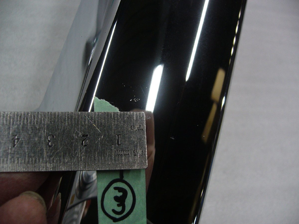 （H401-06）訳あり品　即納可！ V.30アルファード　エアログレード専用　フロントバンパーガーニッシュ【メッキ】 VANQUISH　六価クローム_7