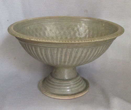 大得価，最新作 室町 江戸期 安南焼き ベトナム青磁 宋胡録青磁 花文 鎬文 台付鉢 渡来品 検 朝鮮陶磁李朝工芸高麗中国美術中国古玩(東南アジア)｜売買されたオークション情報、yahooの商品情報をアーカイ 東南アジア