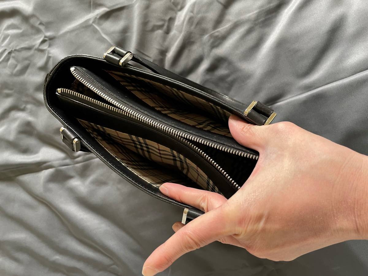 美品】バーバリー BURBERRY ハンドバッグ トートバッグ 鞄 ノバ 