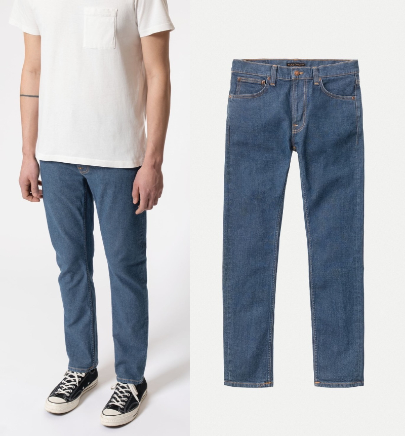 【サイズ選択】定価29700円◆Nudie Jeans◆ストレッチ テーパードジーンズ◆Lean Dean Broken Twill◆ヌーディージーンズ インディゴデニム