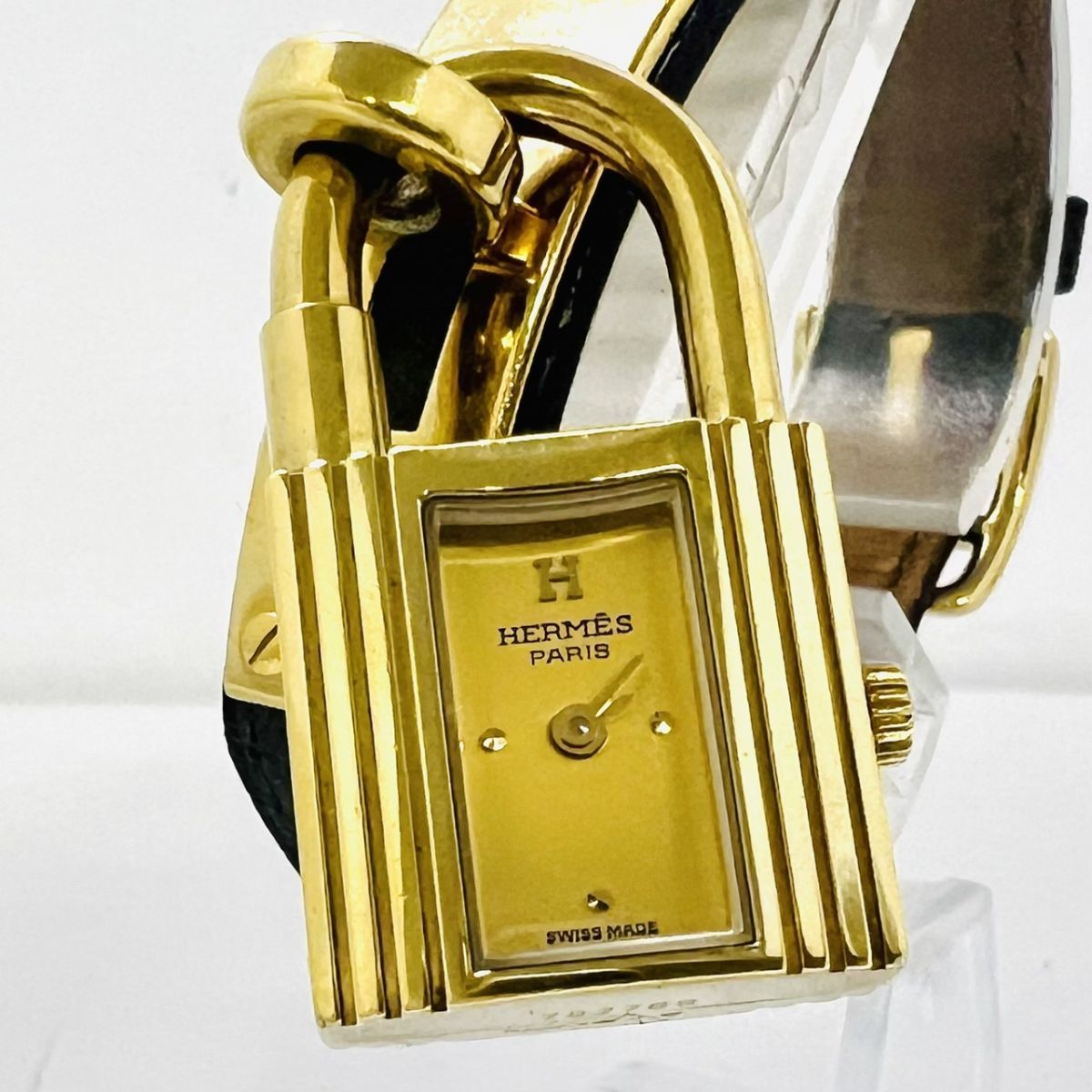 Y804-I37-1094◎【電池交換済み/稼働】 HERMES エルメス ケリーウォッチ ○Y刻印 レディース 腕時計 クォーツ 箱付き ④