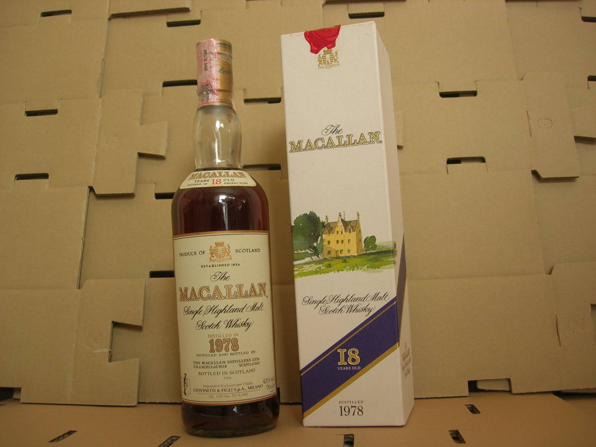マッカラン 18年 0 | スコッチウイスキー 700ml 箱付き お酒 1978の 