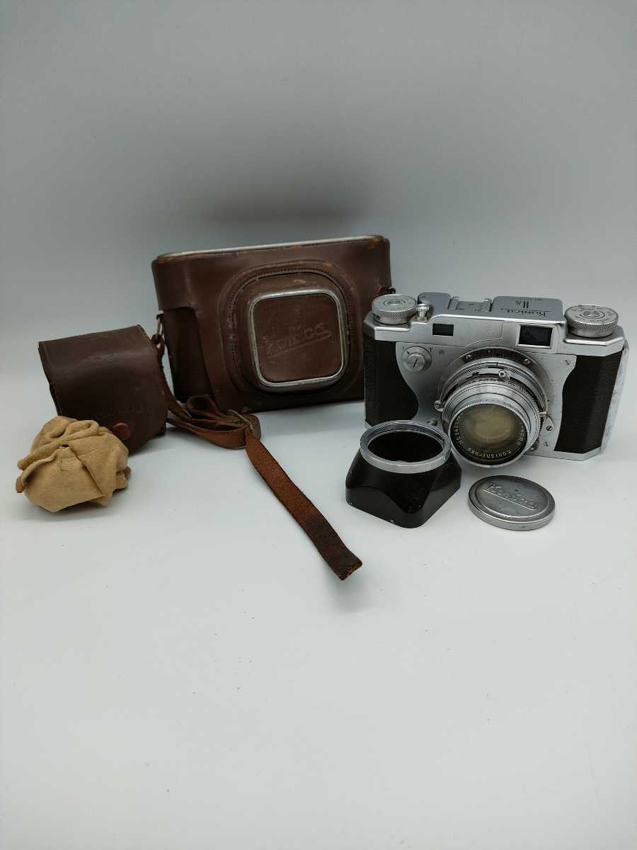 1円〜 KONICA コニカ Ⅱ A レンジファインダー フィルムカメラ Hexanon 1:2 f=48㎜ Konishiroku KONIRAPID-MFX KONIHOOD ジャンク