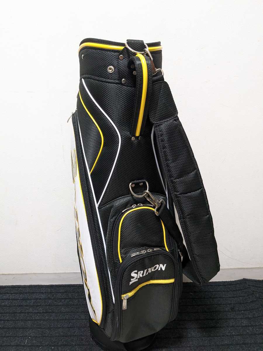 訳あり美品】 SRIXON キャディバッグ フード付き GOLF ゴルフバッグ